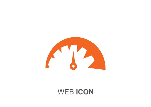 Icono web de velocímetro simple — Vector de stock