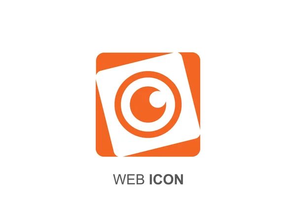 Lens web icon — Stock Vector