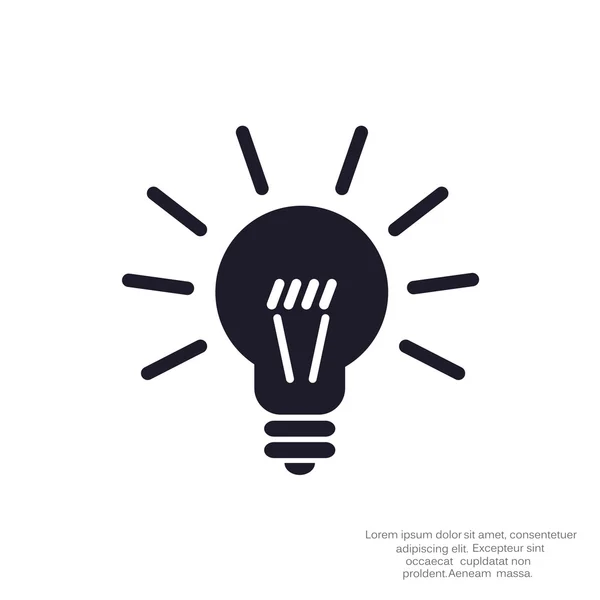 Light bulb web icon — Stock Vector