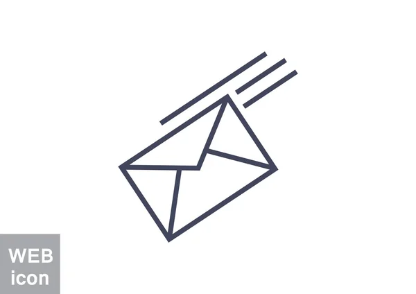 Simple outline envelope illustration — Stock Vector