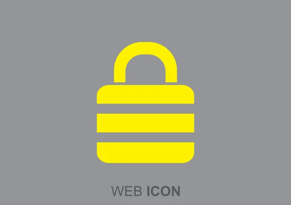 Einfaches Web-Symbol sperren — Stockvektor