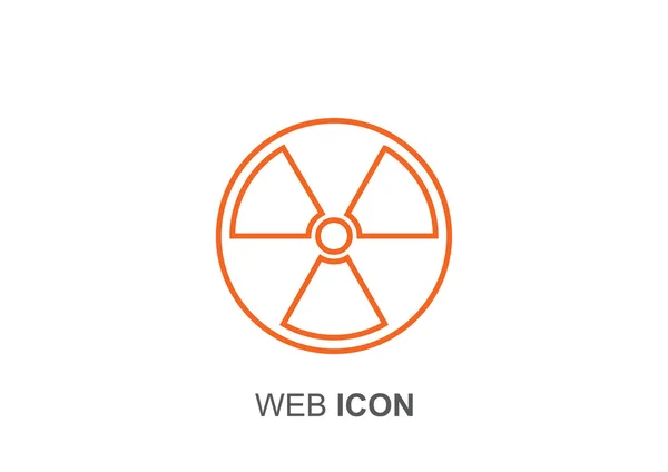 Strahlungssymbol Web-Symbol — Stockvektor