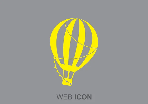Icône web aérostat ballon — Image vectorielle