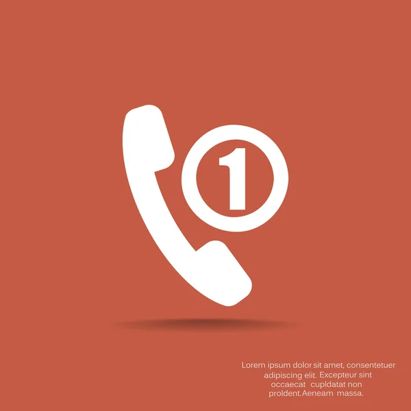 Hiányzó call telefon tube — Stock Vector