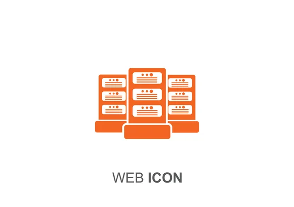 Ícone web de servidores de dados — Vetor de Stock