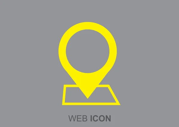Web-Symbol für Kartenzeiger — Stockvektor
