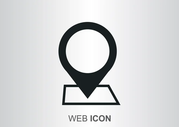 Mapa puntero icono web — Vector de stock