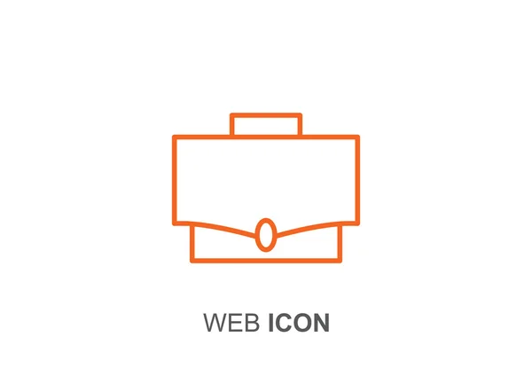 Simple briefcase web icon — Stock Vector