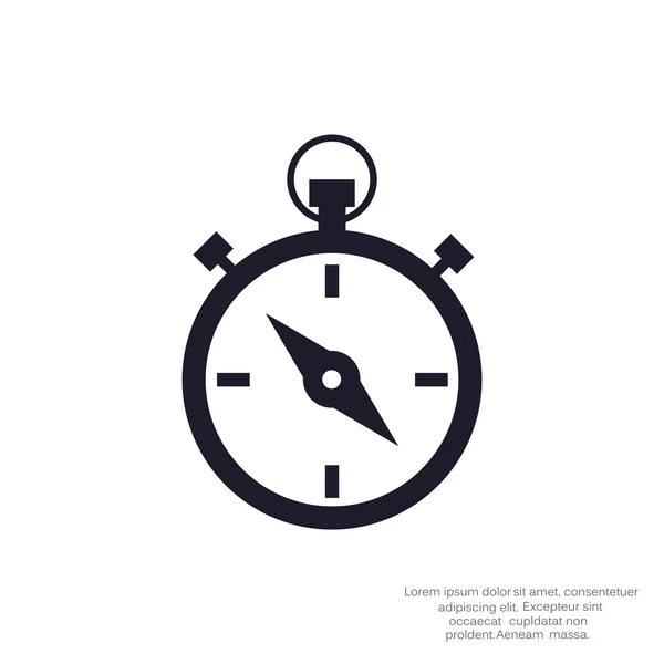 Simple icône web chronomètre — Image vectorielle