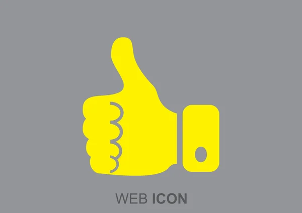 Pouce vers le haut icône web — Image vectorielle