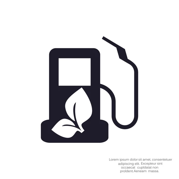 Eco combustível ícone simples — Vetor de Stock