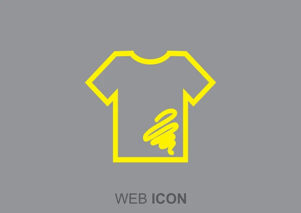 Špinavé tričko ikonou — Stockový vektor