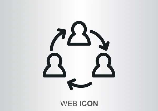 Kommunikation Symbol Web-Symbol — Stockvektor