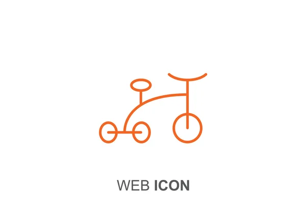 Baby tricycle icon — Stock Vector