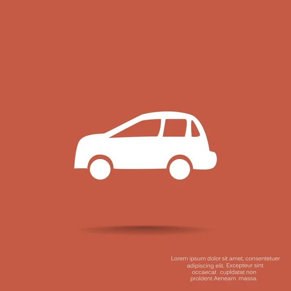 Simple car web icon — Stock Vector