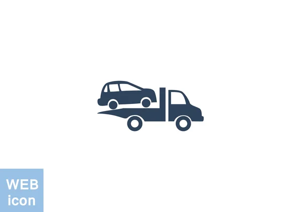 Car evacuation web icon — Stock Vector