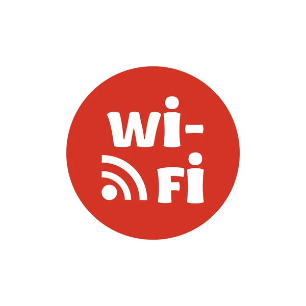 波アイコンで Wi Fi の碑文 — ストックベクタ