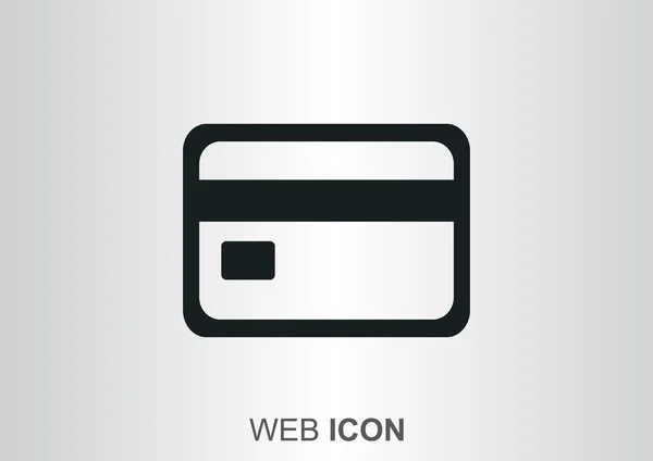 Пластикова картка проста веб-іконка — стоковий вектор
