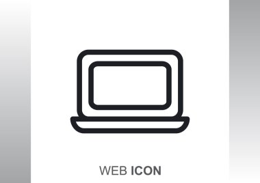 Basit dizüstü web simgesi