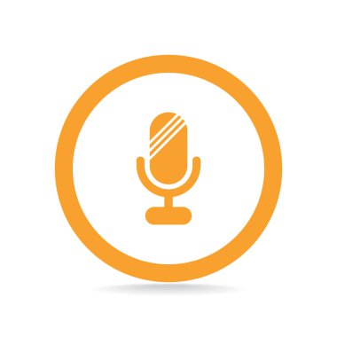 Basit mikrofon web simgesi