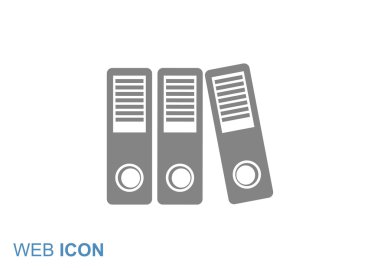 Belge klasörleri basit simgesi