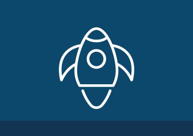 Basit roket web simgesi