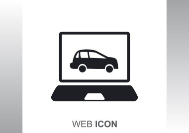 Dizüstü ekran araba ile