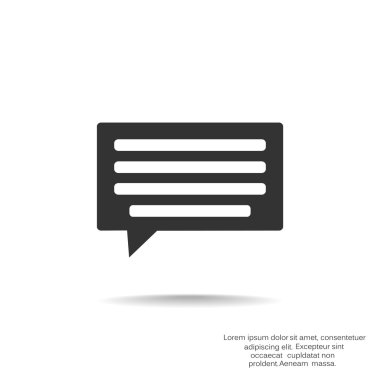 Diyalog kabarcık web simgesi