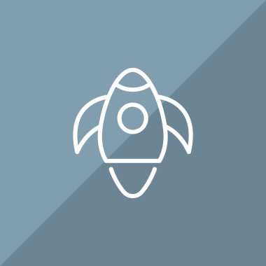 Basit roket web simgesi