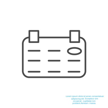 Takvim basit web simgesi yaprak
