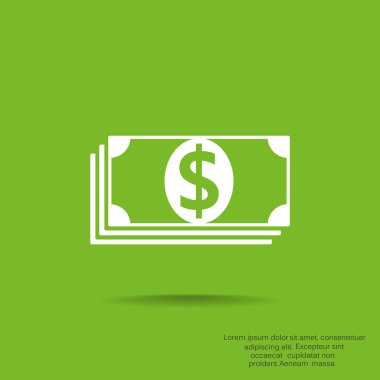 Dolar web simgesi yığını