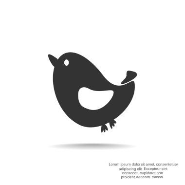 Şarkı kuş basit web simgesi