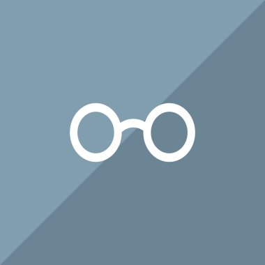 Retro yuvarlak gözlük simgesi