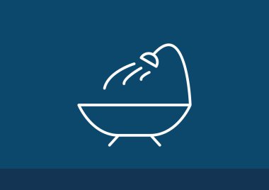 Basit banyo web simgesi