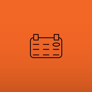 Takvim basit web simgesi yaprak