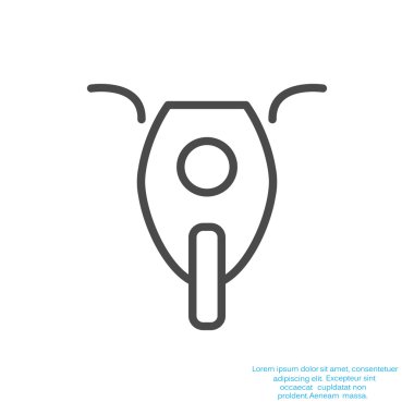 Basit motosiklet web simgesi