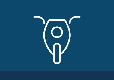 Basit motosiklet web simgesi