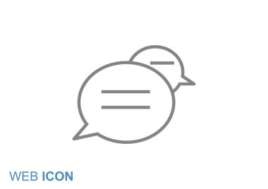 Diyalog kabarcıklar web simgesi