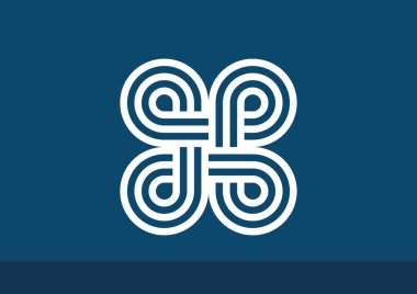 Eğrisi simetrik şekiller desen