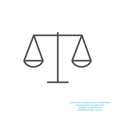 Adalet basit web simgesi ölçekleri