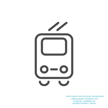 Basit tramvay web simgesi