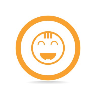 Mutlu bir çocuk yüzü doodle