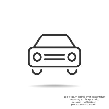 Basit araba web simgesi