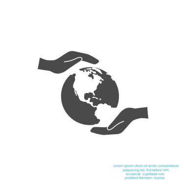 Dünya eller web simgesi