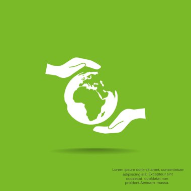 Dünya eller web simgesi