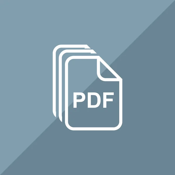 Файли PDF проста веб- значок — стоковий вектор