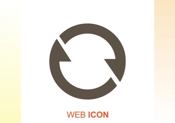 Kreis mit Pfeilen Web-Symbol — Stockvektor