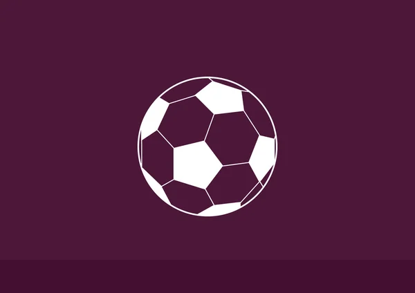 Futbol topu web çizimi — Stok Vektör