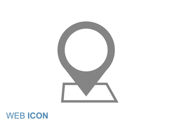 Map pointer web icon — Stock Vector