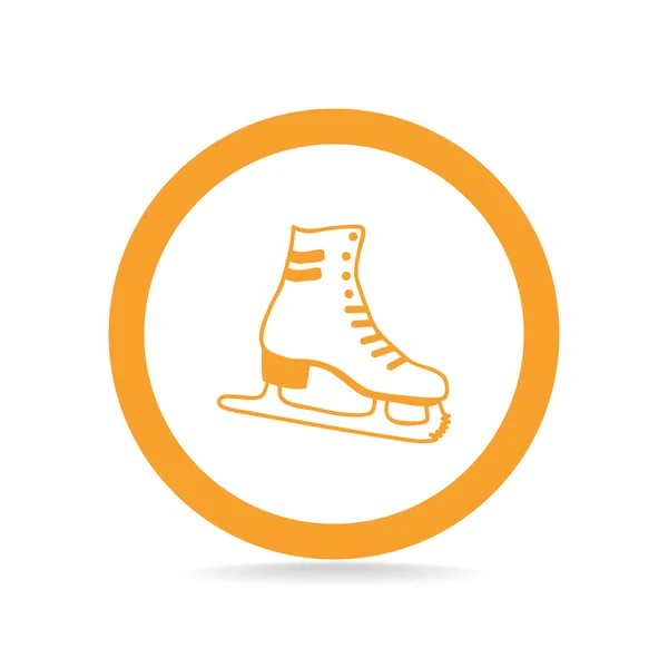 Skate shoe web icon — Stock Vector